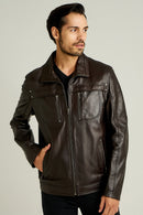HENRY MEN'S LEATHER JACKET | Derimod HENRY MEN'S LEATHER JACKET | Derimod