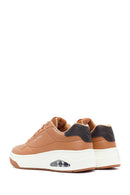 Skechers Men's Tan Uno Court Lace-Up Chunky Sole Sneaker | Derimod Skechers Men's Tan Uno Court Lace-Up Chunky Sole Sneaker | Derimod