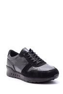 Erkek Süet Detaylı Deri Sneaker | Derimod Erkek Süet Detaylı Deri Sneaker | Derimod