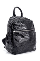 Women's Crocodile Patterned Backpack | Derimod Women's Crocodile Patterned Backpack | Derimod
