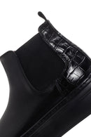 Men's Black Thick Soled Casual Chelsea Leather Boots | Derimod Men's Black Thick Soled Casual Chelsea Leather Boots | Derimod