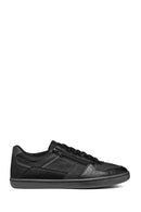 Geox Men's Black Elver Zipper Detailed Lace-Up Leather Casual Shoes | Derimod Geox Men's Black Elver Zipper Detailed Lace-Up Leather Casual Shoes | Derimod