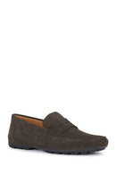 Geox Men's Brown Kosmopolis + Grip Suede Leather Casual Loafer | Derimod Geox Men's Brown Kosmopolis + Grip Suede Leather Casual Loafer | Derimod