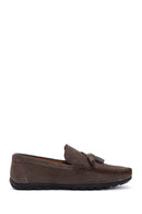 Men's Mink Suede Leather Tasseled Sports Loafer | Derimod Men's Mink Suede Leather Tasseled Sports Loafer | Derimod