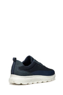 Geox Men's Navy Blue U Spherica A - Mesh + Nbk Synth Laced Fabric Sneakers | Derimod Geox Men's Navy Blue U Spherica A - Mesh + Nbk Synth Laced Fabric Sneakers | Derimod