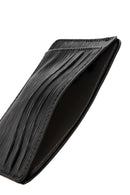 Erkek Siyah Baskılı Deri Kartlık | Derimod Erkek Siyah Baskılı Deri Kartlık | Derimod