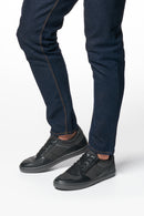 Geox Men's Black Elver Zipper Detailed Lace-Up Leather Casual Shoes | Derimod Geox Men's Black Elver Zipper Detailed Lace-Up Leather Casual Shoes | Derimod