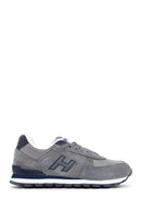 Hammer Jack Men's Gray Peru Suede Leather Sneaker | Derimod Hammer Jack Men's Gray Peru Suede Leather Sneaker | Derimod