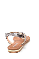 Kadın Parmak Arası Detaylı Casual Sandalet | Derimod Kadın Parmak Arası Detaylı Casual Sandalet | Derimod