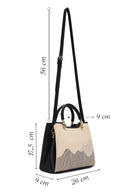 Kadın Siyah Uzun Askılı Baskılı Kol Çantası | Derimod Kadın Siyah Uzun Askılı Baskılı Kol Çantası | Derimod