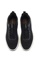 Men's Black Lace-Up Thick Sole Sneaker | Derimod Men's Black Lace-Up Thick Sole Sneaker | Derimod