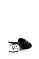 Women's Suede Heeled Slippers | Derimod Women's Suede Heeled Slippers | Derimod