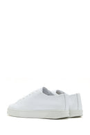 Erkek Beyaz Bağcıklı Deri Sneaker | Derimod Erkek Beyaz Bağcıklı Deri Sneaker | Derimod