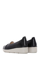 Women's Black Leather Comfort Loafer | Derimod Women's Black Leather Comfort Loafer | Derimod