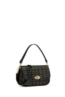 Geox Kadın Siyah Gardinia Uzun Askılı Desenli Kol Çantası | Derimod Geox Kadın Siyah Gardinia Uzun Askılı Desenli Kol Çantası | Derimod