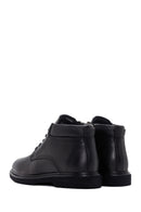 Men's Black Zippered Casual Leather Boots | Derimod Men's Black Zippered Casual Leather Boots | Derimod