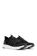 Derimod Zero Men's Black Lace-Up Thick Soled Fabric Sneaker | Derimod Derimod Zero Men's Black Lace-Up Thick Soled Fabric Sneaker | Derimod