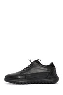 Men's Black Lace-Up Leather Casual Sneaker | Derimod Men's Black Lace-Up Leather Casual Sneaker | Derimod