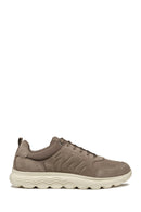 Geox Erkek Vizon Spherica Bağcıklı Deri Sneaker | Derimod Geox Erkek Vizon Spherica Bağcıklı Deri Sneaker | Derimod