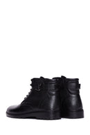Men's Black Leather Zippered Boots | Derimod Men's Black Leather Zippered Boots | Derimod