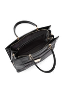 Kadın Siyah Uzun Askılı Klasik Kol Çantası | Derimod Kadın Siyah Uzun Askılı Klasik Kol Çantası | Derimod