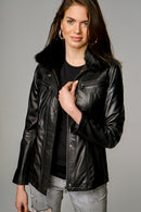 Roxy Kadın Deri Ceket | Derimod Roxy Kadın Deri Ceket | Derimod