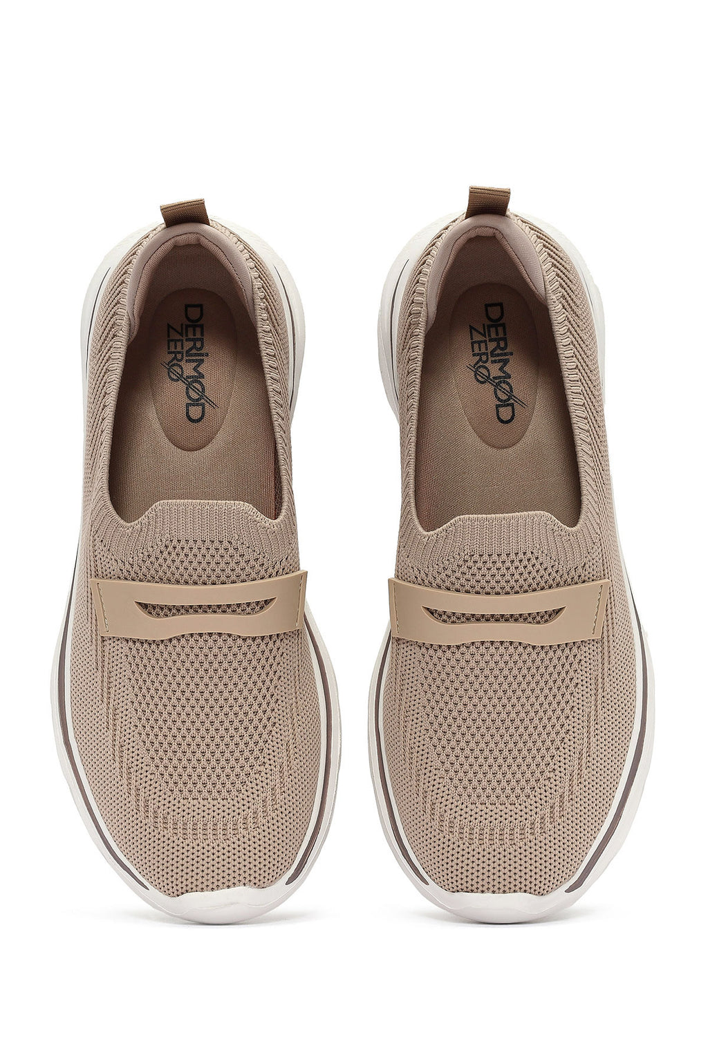 Derimod Zero Kadın Bej Kumaş Loafer
