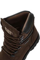 Caterpillar Men's Brown Edina Wp Waterproof Leather Boots | Derimod Caterpillar Men's Brown Edina Wp Waterproof Leather Boots | Derimod