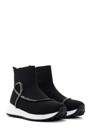 Kadın Siyah Kumaş Bilekli Sneaker | Derimod Kadın Siyah Kumaş Bilekli Sneaker | Derimod