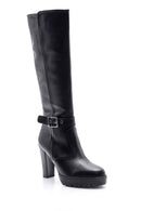 Women's Heeled Buckle Detailed Boots | Derimod Women's Heeled Buckle Detailed Boots | Derimod