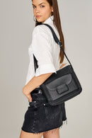 Women's Shoulder Bag with Staple Detail | Derimod Women's Shoulder Bag with Staple Detail | Derimod