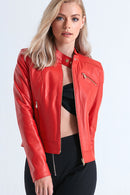 Kylie Kadın Deri Ceket | Derimod Kylie Kadın Deri Ceket | Derimod
