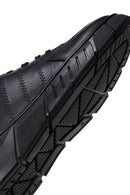 Erkek Siyah Deri Casual Sneaker | Derimod Erkek Siyah Deri Casual Sneaker | Derimod