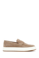 Men's Beige Leather Loafer | Derimod Men's Beige Leather Loafer | Derimod