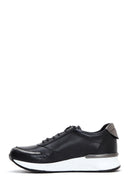 Kadın Siyah Deri Sneaker | Derimod Kadın Siyah Deri Sneaker | Derimod