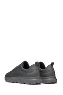 Geox Men's Grey Slip-On Lace-Up Sneakers | Derimod Geox Men's Grey Slip-On Lace-Up Sneakers | Derimod