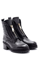 Women's Leather Zipper Boots | Derimod Women's Leather Zipper Boots | Derimod
