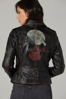 Icon-X Kadın Deri Ceket | Derimod Icon-X Kadın Deri Ceket | Derimod