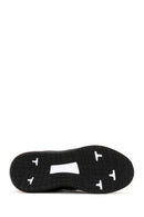 Men's Black Lace-up Thick-Sole Leather Casual Sneaker | Derimod Men's Black Lace-up Thick-Sole Leather Casual Sneaker | Derimod