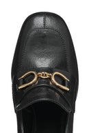 Geox Kadın Siyah D Teulada Topuklu Deri Loafer | Derimod Geox Kadın Siyah D Teulada Topuklu Deri Loafer | Derimod