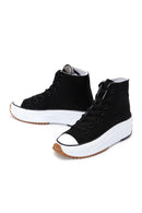 Women's Black Thick Sole High Top Sneaker | Derimod Women's Black Thick Sole High Top Sneaker | Derimod