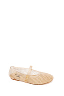 Women's Jelly Ballet Flats with Gold Buckle | Derimod Women's Jelly Ballet Flats with Gold Buckle | Derimod