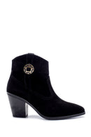 Women's Suede Heeled Boots | Derimod Women's Suede Heeled Boots | Derimod