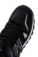 Hammer Jack Erkek Siyah Deri Sneaker | Derimod Hammer Jack Erkek Siyah Deri Sneaker | Derimod