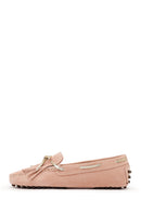 Woman Powder Tasselled Suede Loafer | Derimod Woman Powder Tasselled Suede Loafer | Derimod