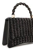 Kadın Antrasit Uzun Askılı Taşlı Mini Kol Çantası | Derimod Kadın Antrasit Uzun Askılı Taşlı Mini Kol Çantası | Derimod