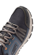 Skechers Men's Navy Blue Escape Plan Lace-Up Sneakers | Derimod Skechers Men's Navy Blue Escape Plan Lace-Up Sneakers | Derimod