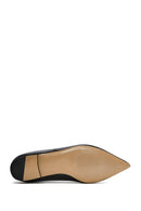 Women's Black Buckle Detailed Leather Ballerinas | Derimod Women's Black Buckle Detailed Leather Ballerinas | Derimod