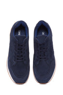 Men's Leather Suede Sneaker | Derimod Men's Leather Suede Sneaker | Derimod