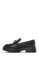 Kadın Siyah Kalın Tabanlı Maskülen Loafer | Derimod Kadın Siyah Kalın Tabanlı Maskülen Loafer | Derimod